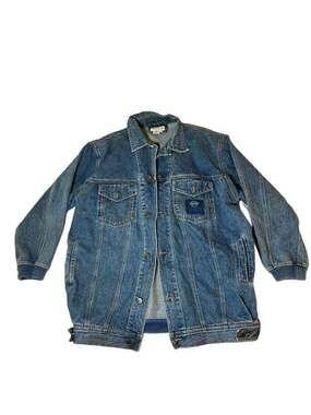 Vintage Sportables Groupe Bleu Indigo Bleu Denim Jacket Size L